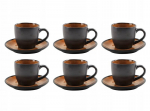 MPLCo teekomplekt, 250 ml, pruun/must, 12-osaline.