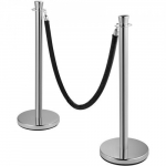 Rahvusvahelise kontrolli postide komplekt, 90x32 cm, must, metall