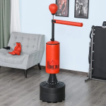Poksikott Homcom 88x48x205cm, punane/must v&auml;rv