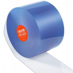 PVC ribakardin, 4572x20 cm, l&auml;bipaistev, plastist ukseriba rull