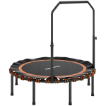 Fitness-trampoliin, 122x109-129 cm, oranž, reguleeritava k&auml;etoega
