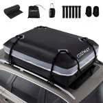 Costway 450L kokkupandav auto katuseboks, must+hall