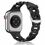 &bdquo;BestAccessories" silikoonrihm A. Watch 4 5 6 7 8 9 10 11 SE 44/45/46 mm Ultra 1 2 3 49 mm, must