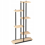 Lillepostament Loft Inspired, 113 cm, must/pruun
