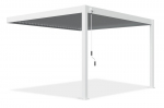 Paviljon Pergola DELUXE WALL 3.6x4, valge (seinale paigaldatav)