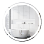 LED-valgustusega &uuml;mmargune vannitoa peegel 60 cm, LED ap&scaron;viestas apvalios vonios veidrodis 60 cm