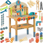 Puidust t&ouml;&ouml;toa komplekt koos t&ouml;&ouml;riistadega lastele Ricokids Rk-876