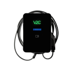 Seinale paigaldatav laadimisjaam elektriautole 22kW Type 2 32A 3 faasi 5m kaabel WiFi smart Trydan Pro V2C