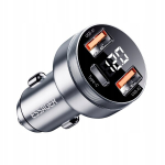 Autolaadija 80W 3xUSB USB-C PD, Automobilinis įkroviklis 80W 3xUSB USB-C PD