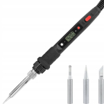 Jootekolb S801A, 80 W, reguleeritava temperatuuriga, otsikutega, Lituoklis S801A, 80 W, reguliuojama temperatūra, su antgaliais