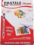 Pentel tekstiilimarkeri komplekt: 7 v&auml;rvi + must geelpliiats