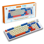 Juhtmevaba mehaaniline m&auml;nguklaviatuur RGB-valgustuse ja kolmerežiimilise &uuml;hendusega T70