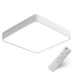 LED laevalgusti ruut 60x60cm valge, 65W 6450lm puldiga, 3 valguse v&auml;rvi, moodne Itaalia disain