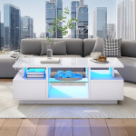 Elutoa laud LED-valguse, 2 sahtliga, 100x50x36cm, 1 tk