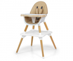 Milly Mally s&ouml;&ouml;gitool High Chair for Feeding 2in1 Malmo Beige