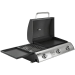 Gaasigrill 7,5 kW, kaasaskantav laua-gaasigrill, must
