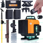 LASERLOOD ROSFIX ROT16L &ndash; 16 JOONT, ISEKALIBREERUV, T&Ouml;&Ouml;ULATUS KUNI 25 M, IP54, KOMPLEKT 10 OSA
