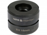 Varumaatriks pressitangidele PEX-torude TH-t&uuml;&uuml;pi liitmike pressimiseks 18mm 40Cr YT-21735 YT-217443 YATO