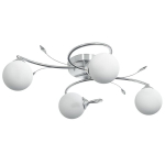 vidaXL laelamp &uuml;mmarguste klaaskuplitega 4 G9 LED-pirnile