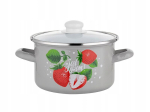 Emailpott 18 cm klaaskaanega, 3 l