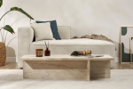 Kohvilaud Harbor Travertine, 120x30x45 cm, liivakarva