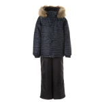 Huppa Poiste talvekomplekt WINTER, BLACK PATTERN/ BLACK