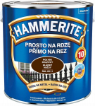 Hammerite Straightforward Rust Paint for Metal Brown Gloss 2.5L