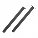 Lauajalad Reguleeritavad 100x100x610-1016 mm Must Teras