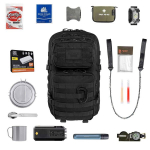 Elluj&auml;&auml;misseljakott 36L varustusega &ndash; ​​Brytzky Tactical Polygon | 72h kott | Evakueerimiskott | Bug Out Bag