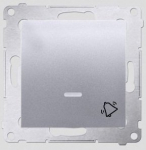 Simon 54 Switch Led-iga, matt h&otilde;bedane v&auml;rv
