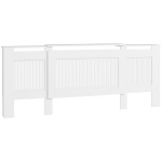 Radiaatori kate, 125-201x19x81,5 cm, valge, 1 tk