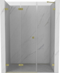 Mexen Lunar-F kokkupandavad du&scaron;&scaron;iuled vasakule 135 cm, l&auml;bipaistev, kuldne harjatud - 836S-135-050-55-00-L