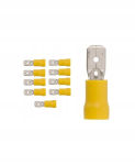Isoleeritud liitmikud Wi 6,3-6/0,8 mm, 10 tk.