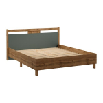 Voodi Indygo L160, pruun/roheline