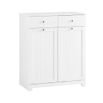 SoBuy Vannitoakapp BZR33-II-W Valge 78x38x90cm Puit 2 sahtli 2 kotiga