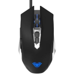 Juhtmega optiline hiir 7 nuppu 800-4800dpi ergonoomilise kujuga Aula S50, must