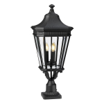 Seinale kinnitatav v&auml;lisvalgusti Elstead Lighting Cotswold lane FE-COTSLN3-L-BK