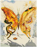 Maalimiskomplekt numbrite j&auml;rgi Salvador Dali "Liblikas" 40x50