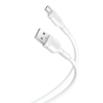 XO kaabel NB212 USB - microUSB 1,0 m 2,1A valge