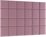 Pehmete seinapaneelide komplekt NORE Quadratta Monolith 63, roosa