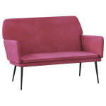 vidaXL pink, veinipunane, 108 x 79 x 79 cm, samet