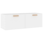 vidaXL seinakapp, valge, 100 x 36,5 x 35 cm, tehispuit