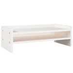 Monitori hoidja vidaXL monitorialus, valge, 50 x 24 x 16 cm, m&auml;nnipuit, Balta