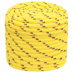 vidaXL paadik&ouml;is, kollane, 18 mm, 50 m, pol&uuml;prop&uuml;leen