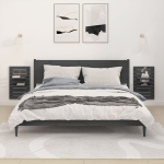 vidaXL seinale kinnitatavad riiulid voodi k&otilde;rvale 2 tk, hall, m&auml;nd