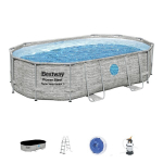 Karkassbassein Bestway Power Steel Swim Vista, 488x305 cm, filtriga