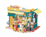 Puidust kokkupandav miniatuurne Robotime 3D Candy House