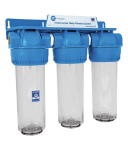 10&rdquo; k&uuml;lma vee filtrikomplekt Aquafilter seeria FHPRCL-3B-TRIPLE