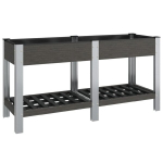 vidaXL aia taimelava riiuliga, hall, 175 x 50 x 75 cm, WPC, Hall
