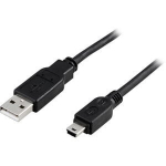 Deltaco USB-24S USB 2.0/A-mini B, 1m